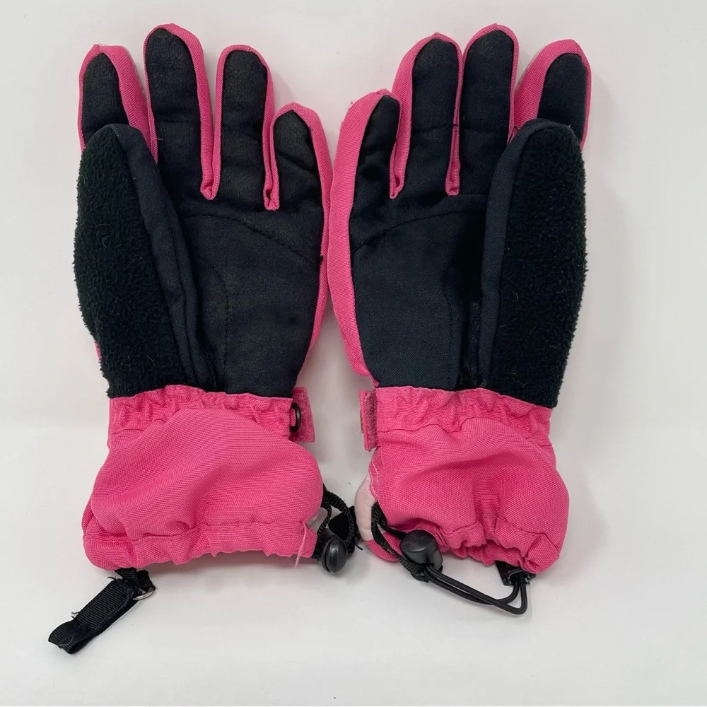 Thinsulate 80 gram Girls Winter Gloves Pink Insulated Ski Snow Size L (11-16)
